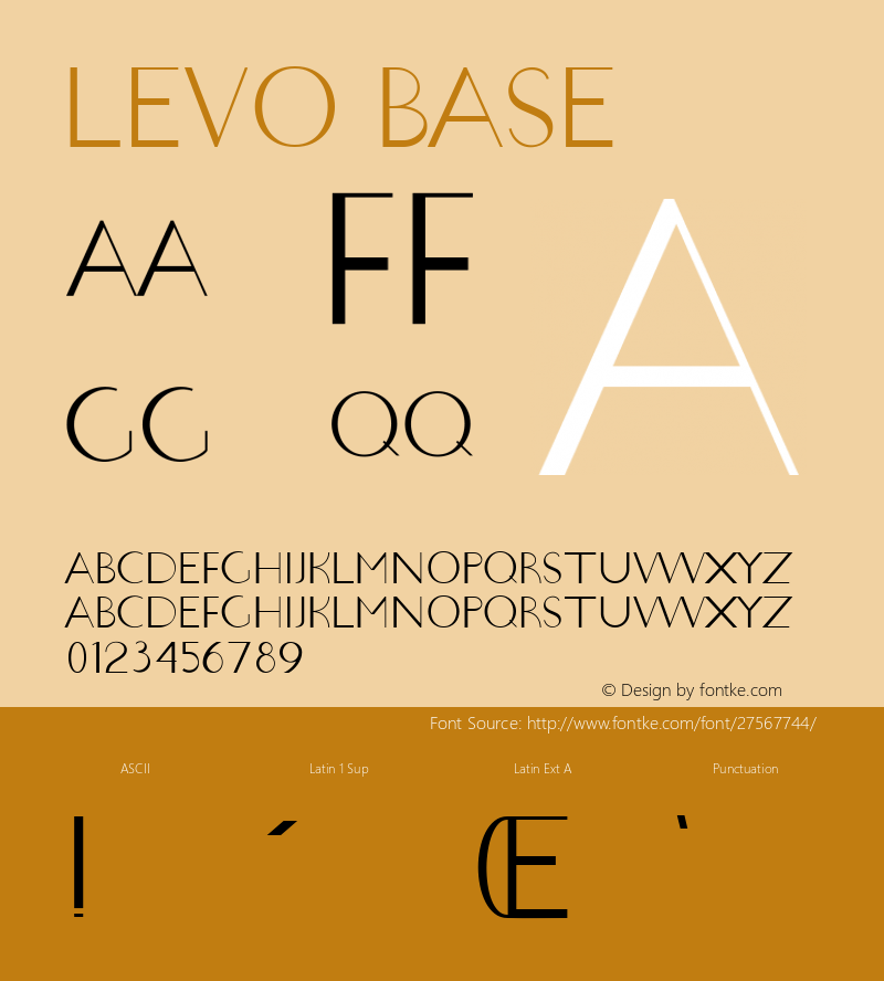 Levo Base Version 1.000 Font Sample