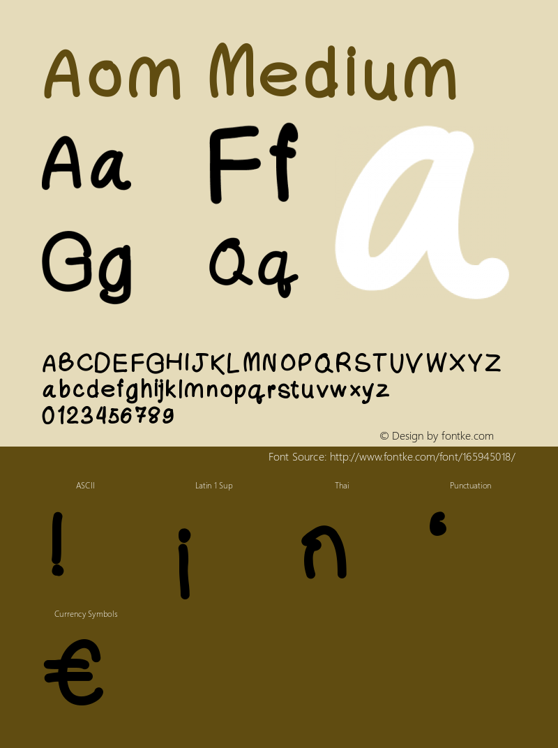 Aom Version 001.000 Font Sample