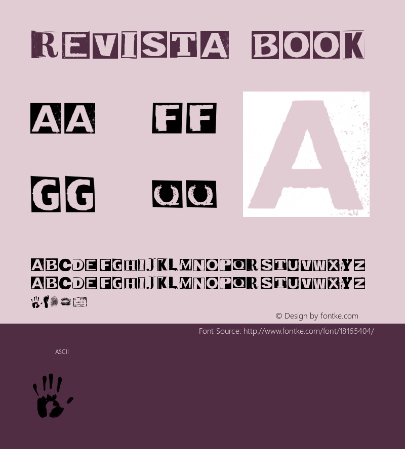 Revista Book Version 1.0 Font Sample