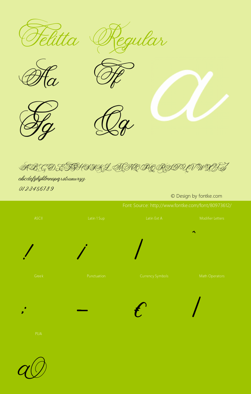 Felitta Version 1.00;August 13, 2020;FontCreator 12.0.0.2565 64-bit Font Sample