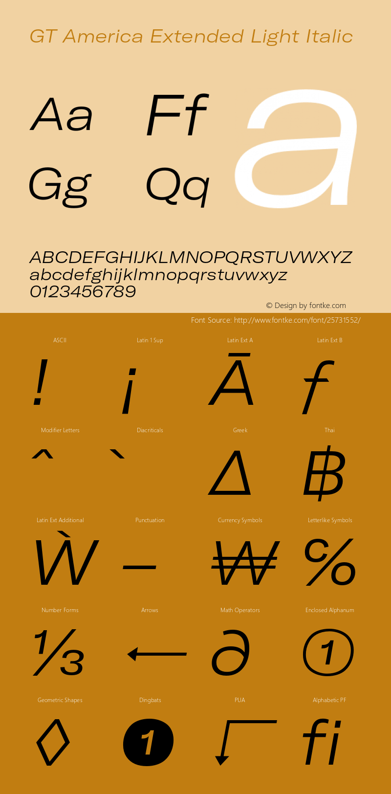 GTAmerica-ExtendedLightItalic Version 1.003;PS 001.003;hotconv 1.0.88;makeotf.lib2.5.64775 Font Sample