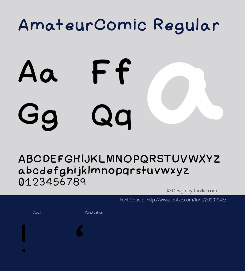 AmateurComic Version 1.0 Extracted by ASV http://www.buraks.com/asv Font Sample