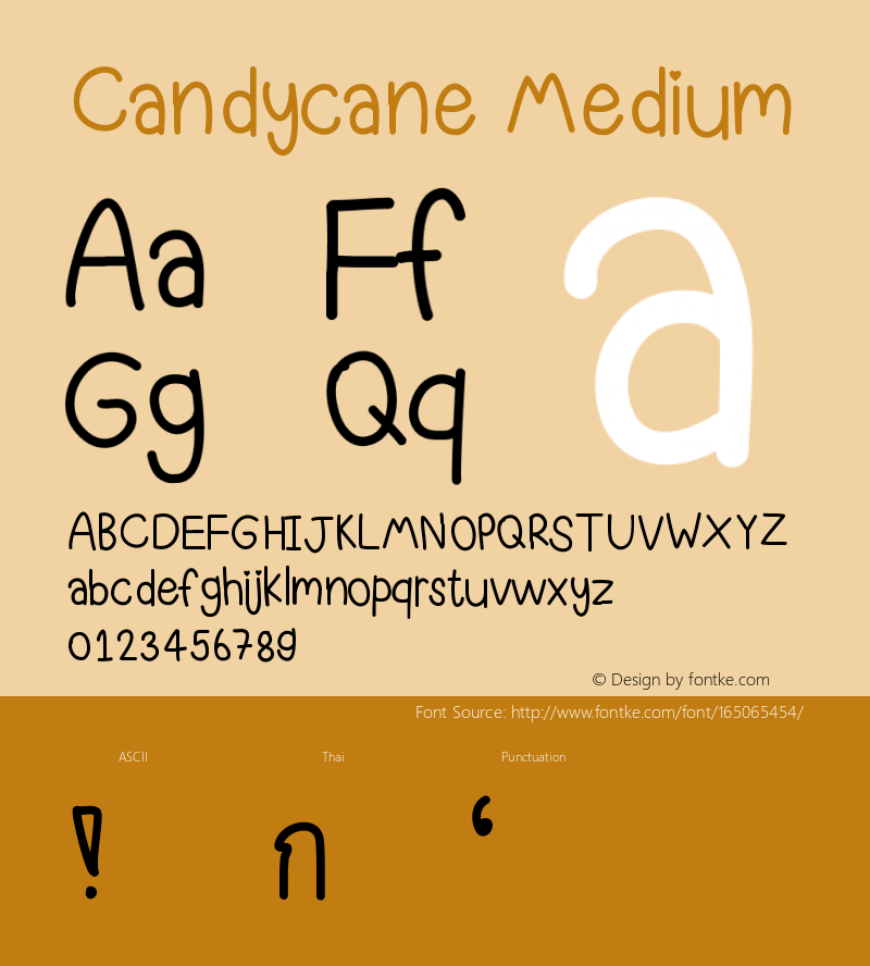 Candycane Version 001.000 Font Sample