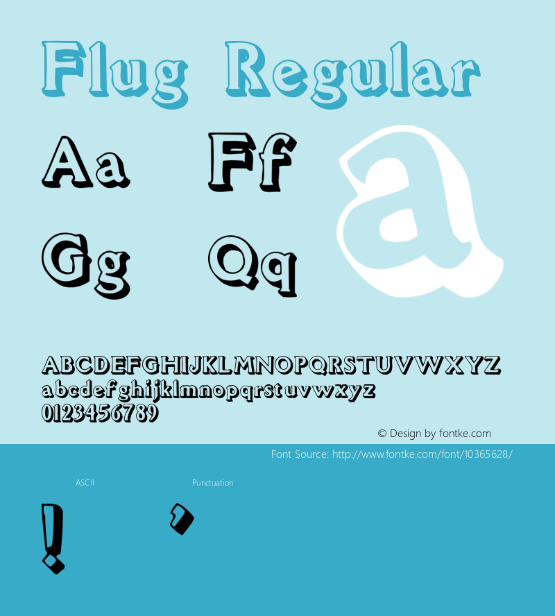 Flug Regular Unknown Font Sample