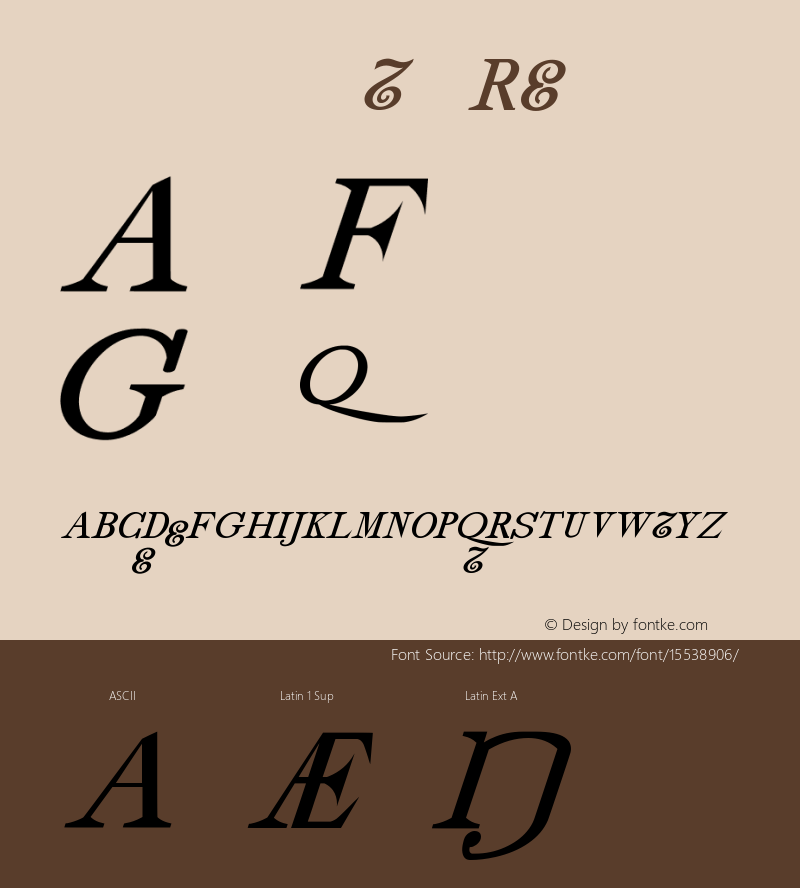 drmdozitbx8 Regular Version 001.001 Font Sample