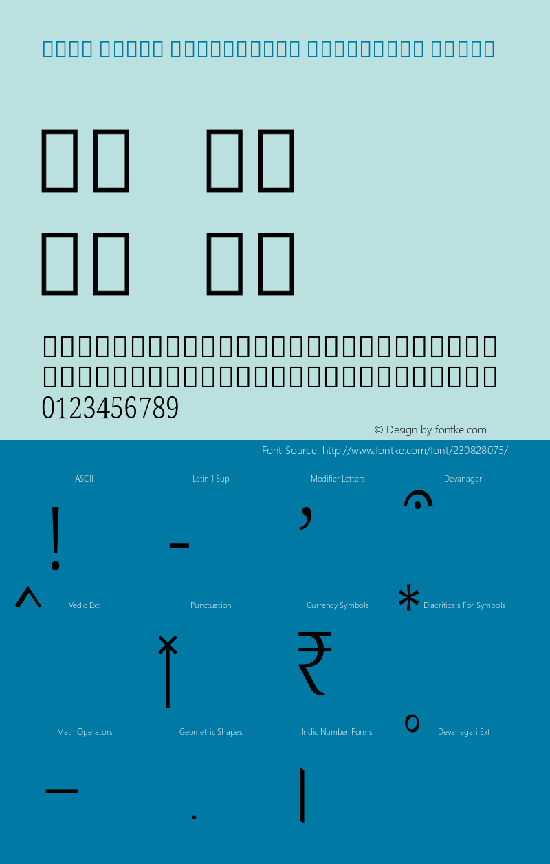 Noto Serif Devanagari Condensed Light Version 2.001; ttfautohint (v1.8) -l 8 -r 50 -G 200 -x 14 -D deva -f none -a qsq -X 