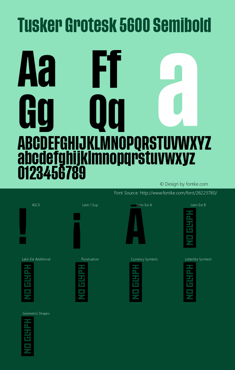 TuskerGrotesk-5600Semibold Version 1.000;PS 001.000;hotconv 1.0.88;makeotf.lib2.5.64775 Font Sample