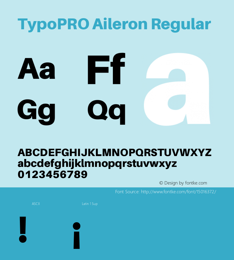 TypoPRO Aileron Regular Version 1.000;PS 001.000;hotconv 1.0.70;makeotf.lib2.5.58329 Font Sample