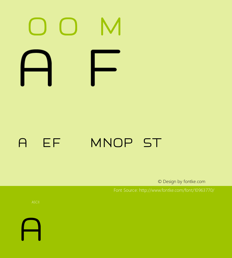 LOGO8 Medium Version 001.002 Font Sample