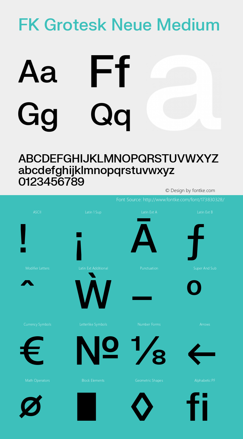 FK Grotesk Neue Medium Version 1.106; ttfautohint (v1.8.3)图片样张