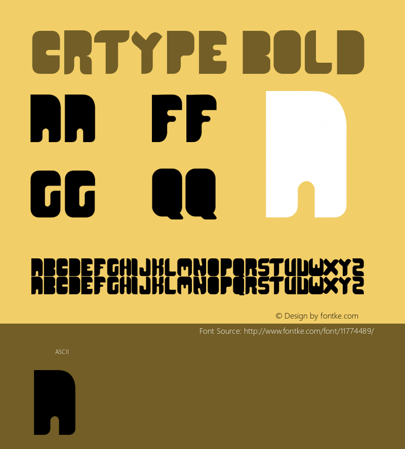 CR21TYPE Bold Version 1.000 Font Sample