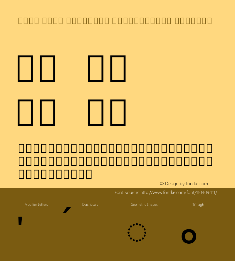 Noto Sans Tifinagh Tawellemmet Regular Version 2.002; ttfautohint (v1.8.3) -l 8 -r 50 -G 200 -x 14 -D tfng -f none -a qsq -X 