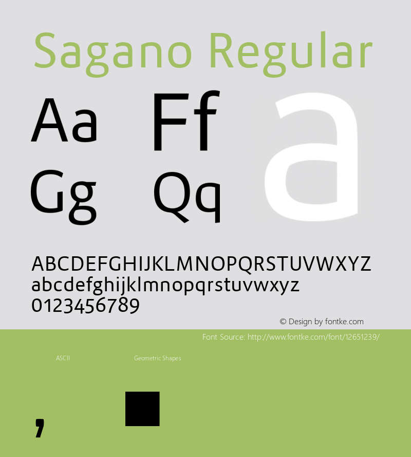 Sagano Regular Version 1.000;PS 001.000;hotconv 1.0.70;makeotf.lib2.5.58329 Font Sample