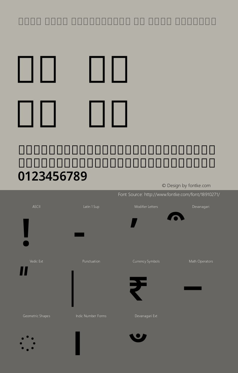 Noto Sans Devanagari UI Semi Regular Version 1.901 Font Sample