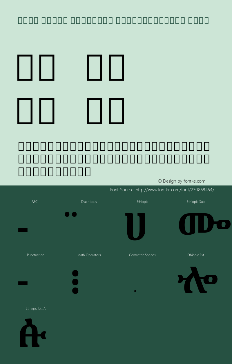 Noto Serif Ethiopic SemiCondensed Bold Version 2.100; ttfautohint (v1.8) -l 8 -r 50 -G 200 -x 14 -D ethi -f none -a qsq -X 