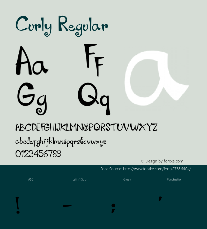 Curly Version 1.00;November 23, 2018;FontCreator 11.5.0.2422 64-bit Font Sample