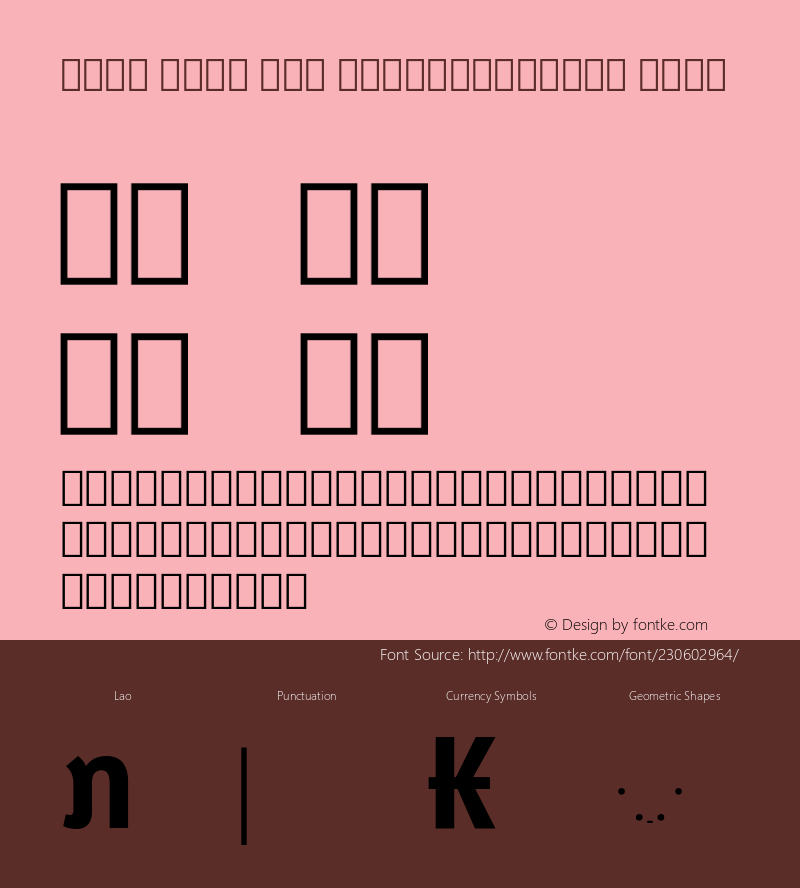 Noto Sans Lao SemiCondensed Bold Version 2.001; ttfautohint (v1.8) -l 8 -r 50 -G 200 -x 14 -D lao -f none -a qsq -X 