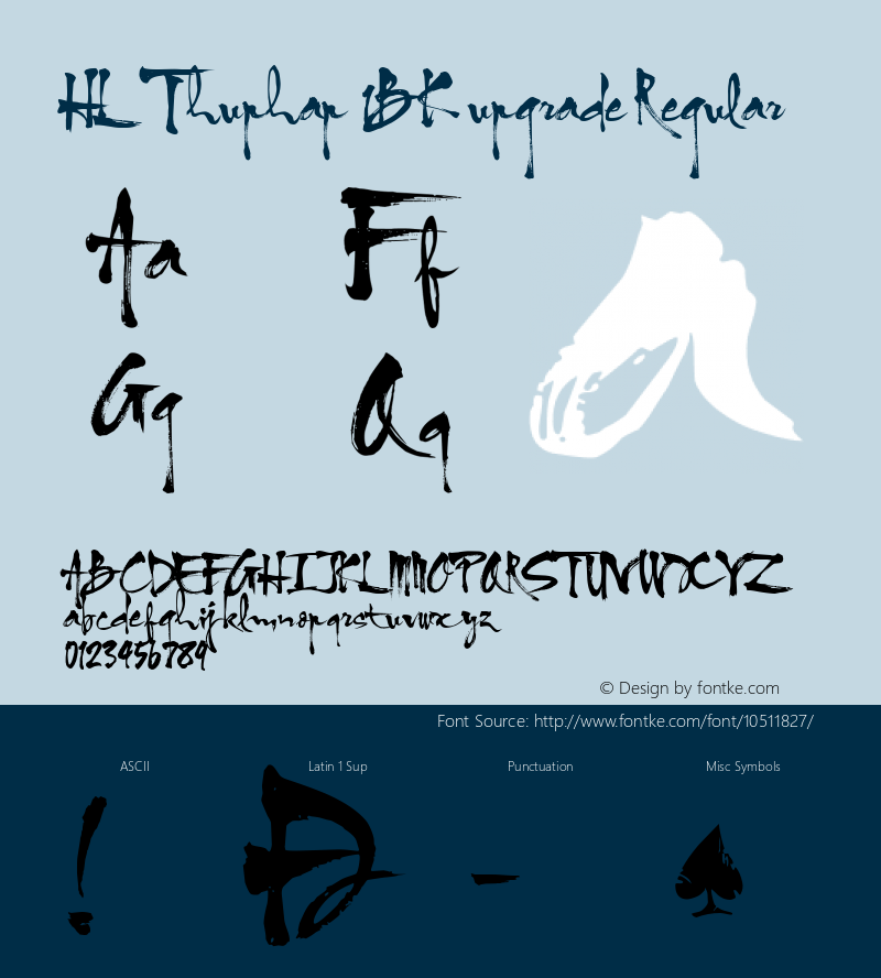 HL Thuphap 1BK upgrade Regular 1.2 Embed BK2 - http://www.hunglandesign.com Font Sample