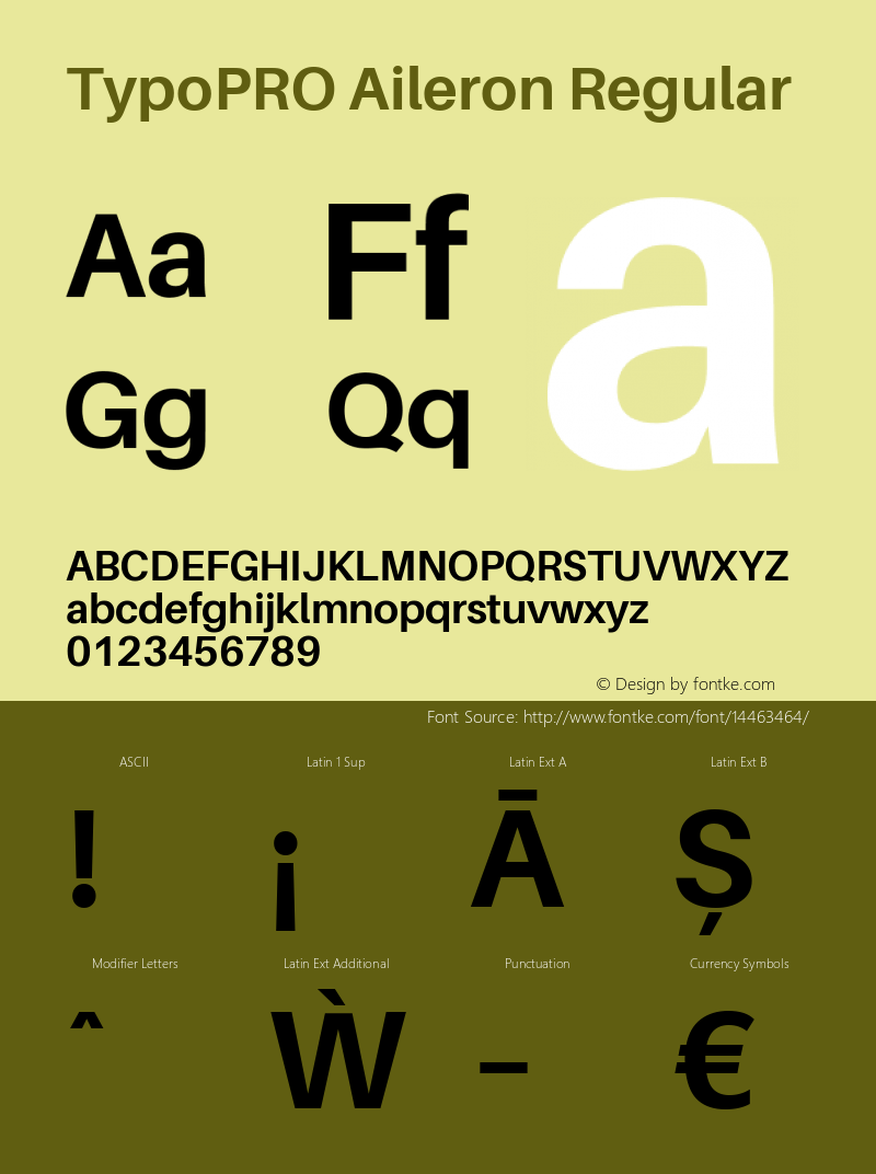 TypoPRO Aileron Regular Version 1.000;PS 001.000;hotconv 1.0.70;makeotf.lib2.5.58329 Font Sample