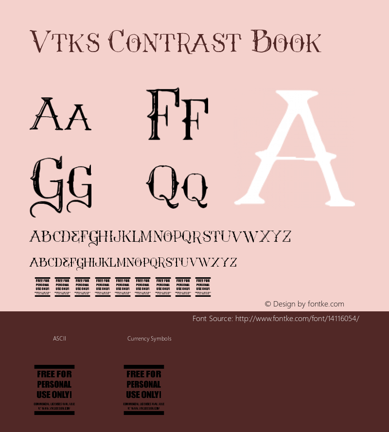 Vtks Contrast Book Version 1.00 December 13, 20 Font Sample