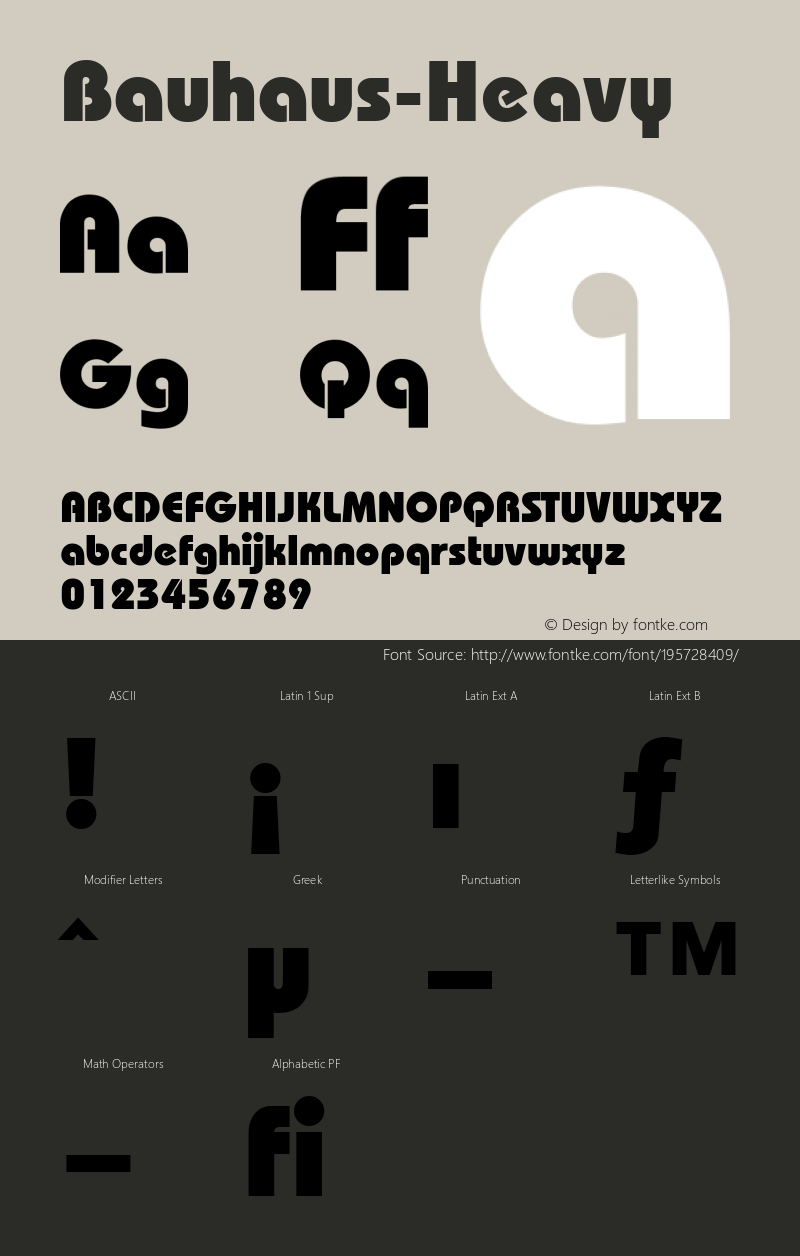 ☞ITC Bauhaus Heavy Version 001.000 ;com.myfonts.easy.mti.bauhaus.itc-bauhaus-heavy.wfkit2.version.sWu图片样张