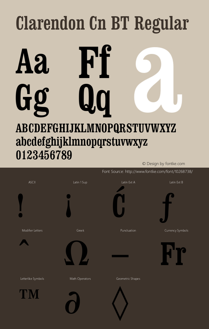 Clarendon Cn BT Regular mfgpctt-v1.53 Monday, February 1, 1993 1:36:48 pm (EST) Font Sample