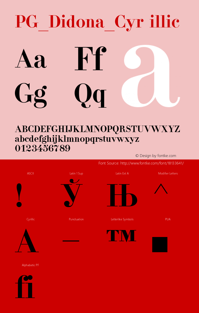 PG_Didona_Cyr illic 001.000 Font Sample