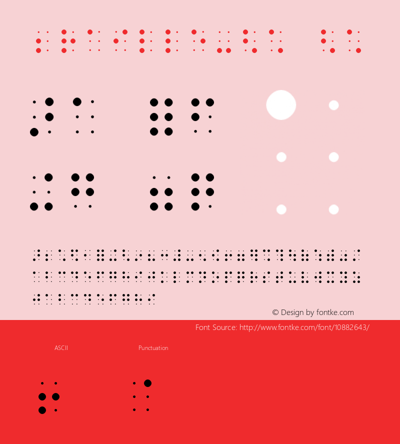 Braille-HC HC Version 001.000 Font Sample