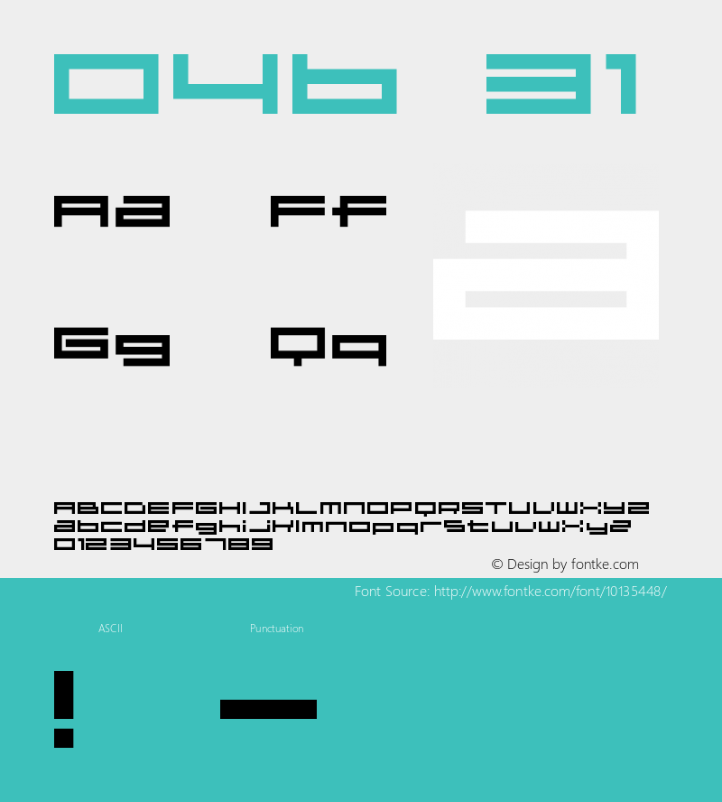 04b 31 Macromedia Fon￿ographer 4.1J 01.7.4 Font Sample