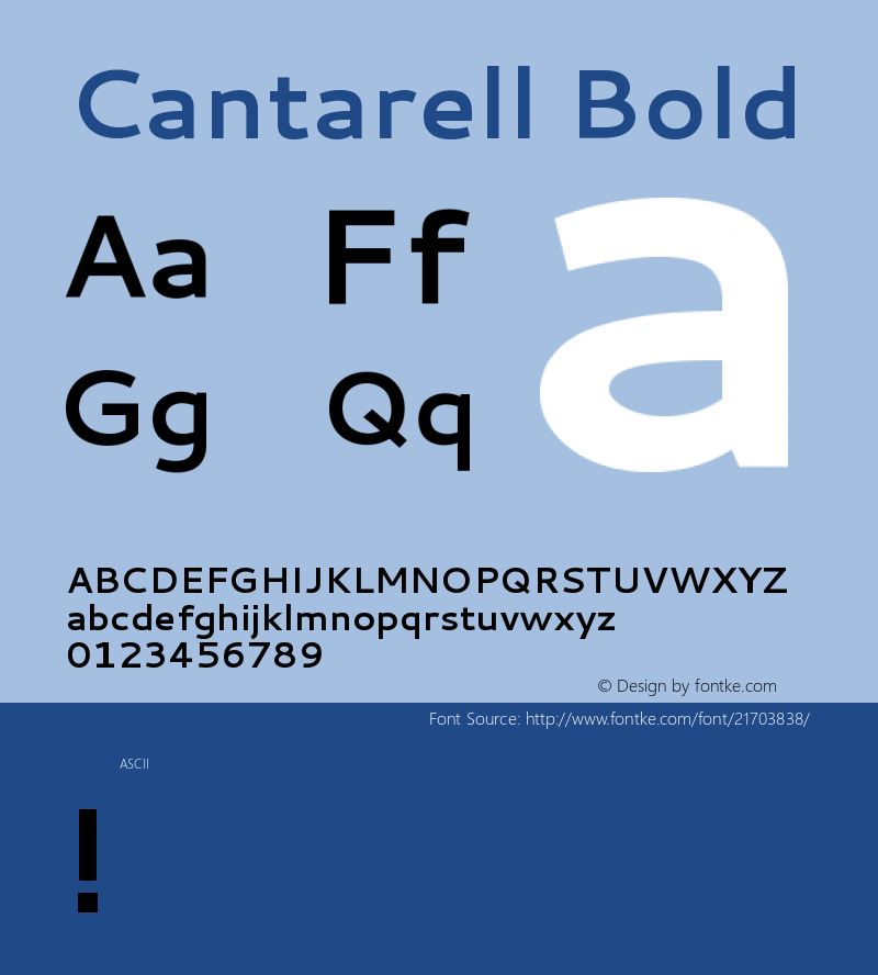 Cantarell Version 1.0 Font Sample
