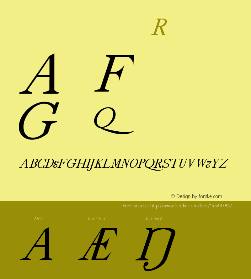 drmdozittc10 Regular Version 001.001 Font Sample