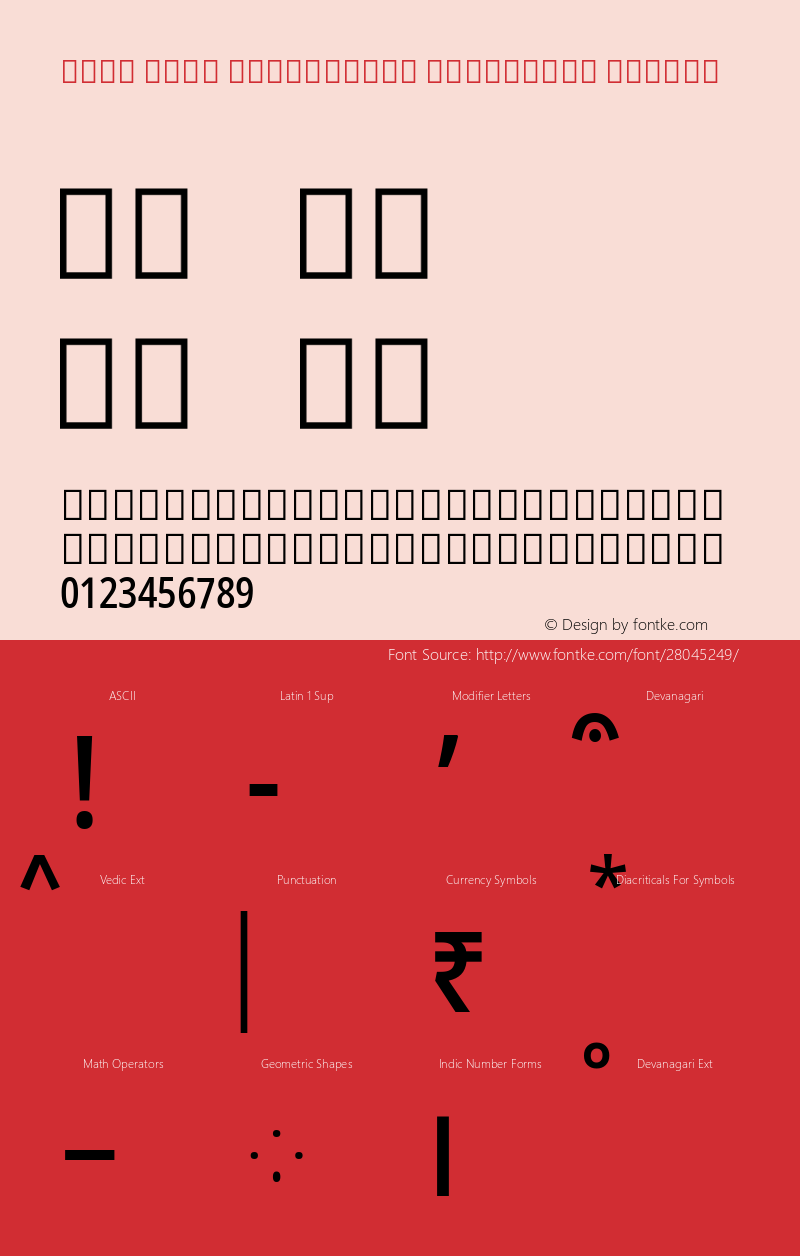 Noto Sans Devanagari Condensed Medium Version 2.000;GOOG;noto-source:20181019:f8f3770;ttfautohint (v1.8.2) Font Sample