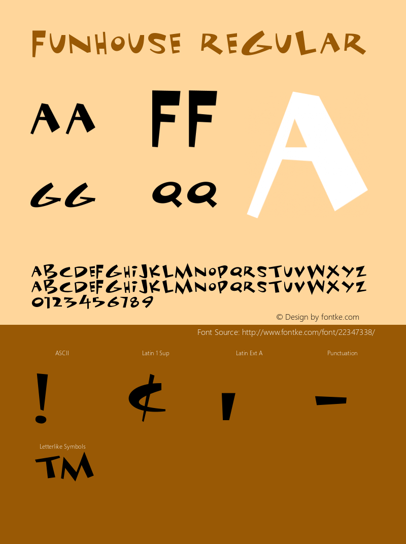 Funhouse 001.000 Font Sample