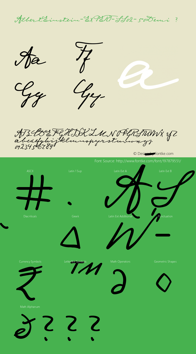 ☞Albert Einstein StylisticSet-02 50 Demi Version 1.040;com.myfonts.easy.harald-geisler.albert-einstein.stylistic-set-02-50-demi.wfkit2.version.4NTz图片样张