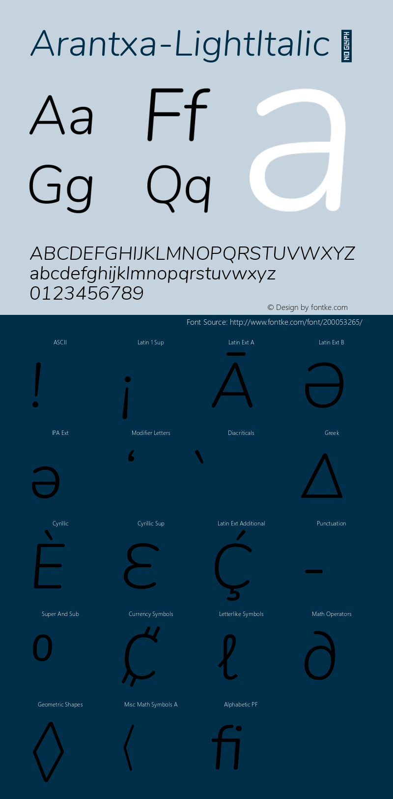 ☞Arantxa LightItalic Version 2.001; ttfautohint (v1.5);com.myfonts.easy.letsgo.arantxa.light-italic.wfkit2.version.5y6A图片样张