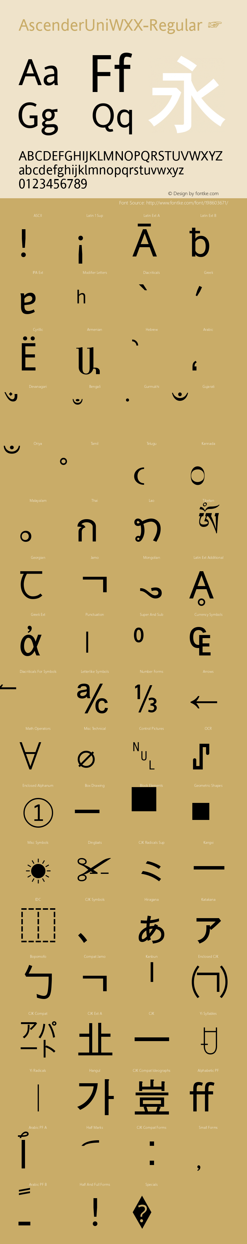 ☞Ascender Uni WXX Regular Version 2.11;com.myfonts.easy.ascender.ascender-uni.regular.wfkit2.version.4Rsa图片样张