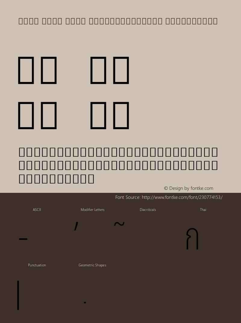 Noto Sans Thai ExtraCondensed ExtraLight Version 2.000; ttfautohint (v1.8) -l 8 -r 50 -G 200 -x 14 -D thai -f none -a qsq -X 