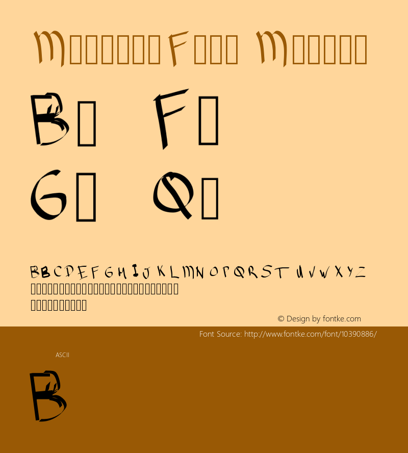 MobilesFont Medium Version 001.000 Font Sample