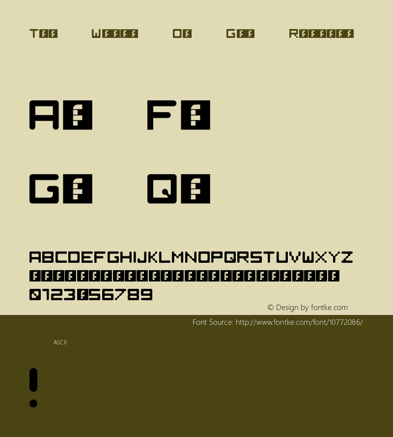 The World Of Goo Regular Version 1.0 Font Sample