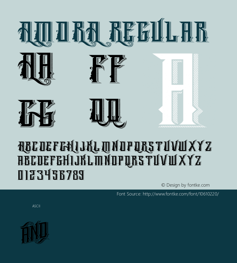 AMORA Regular Version 1.00 November 14, 2014, initial release Font Sample