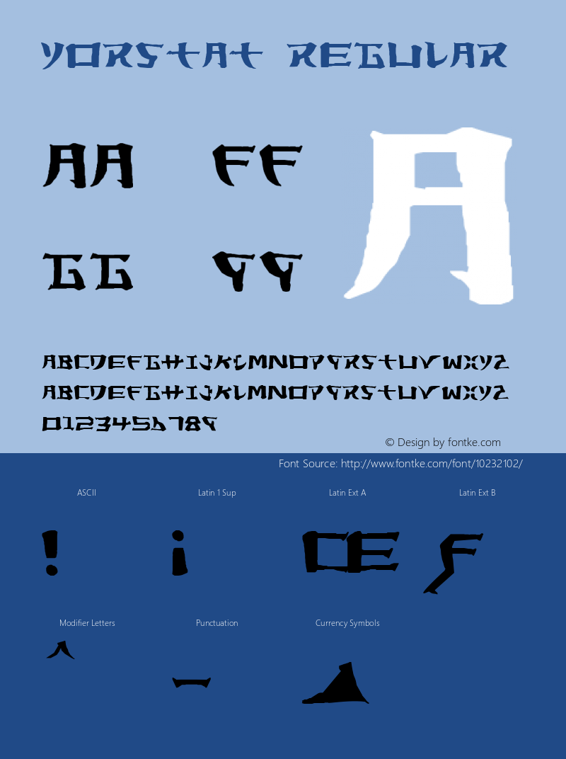 Yorstat Regular 2 Font Sample