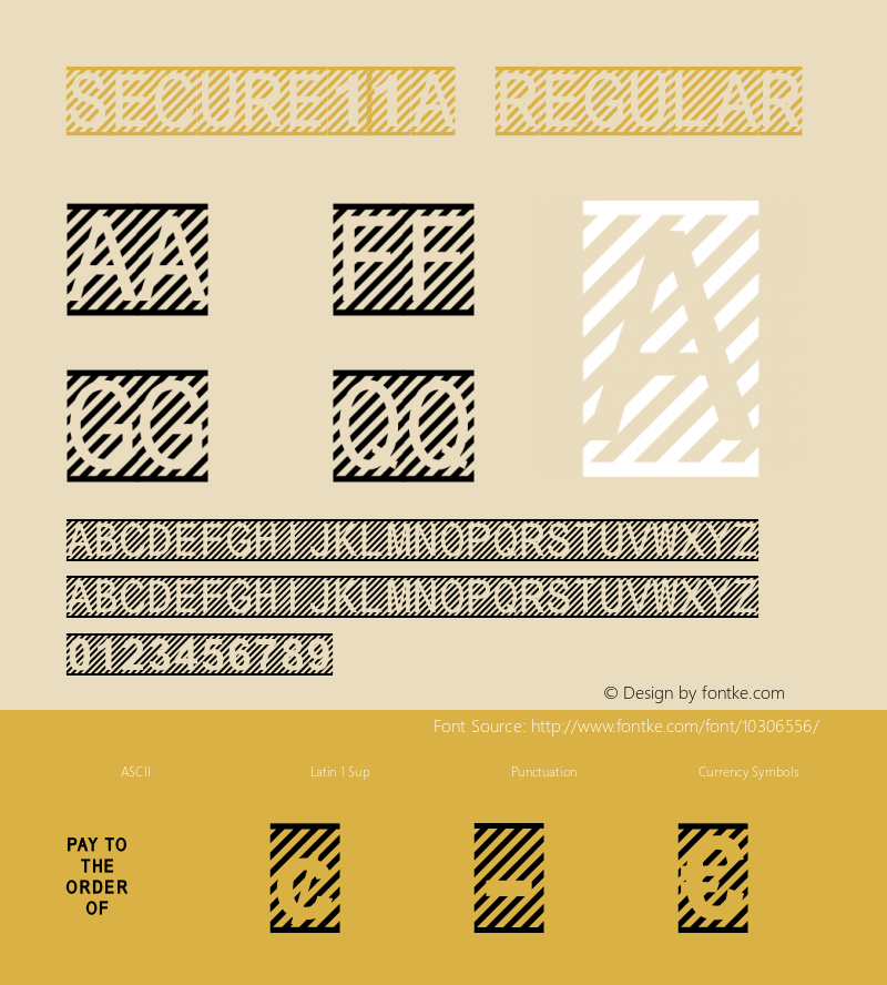 Secure11a Regular Macromedia Fontographer 4.1 3/21/2005 Font Sample