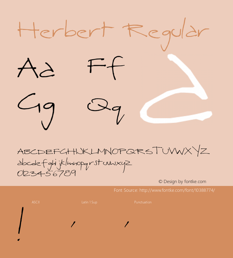 Herbert Regular The Pursuit 170 Remix Font Sample