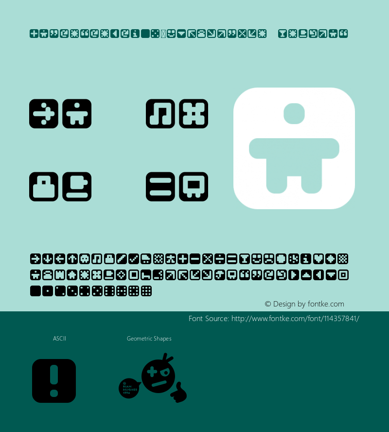 Mastertext W05 Symbols One Version 2.00 Font Sample