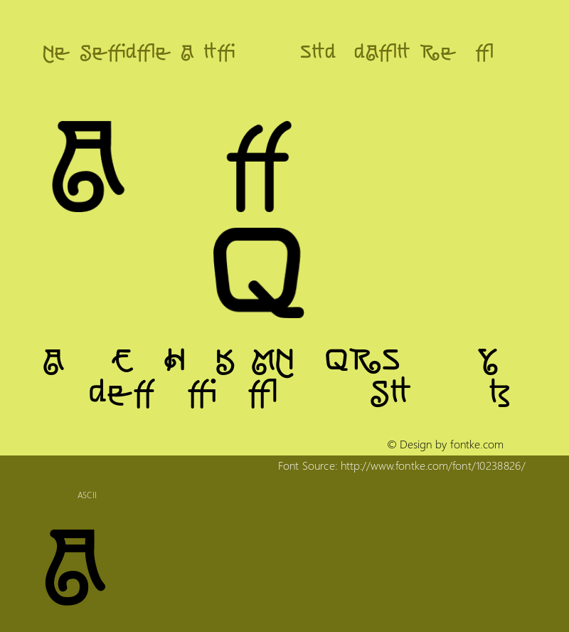 NeuseidlerAntiqua LT Std BdAlt Regular Version 1.000;PS 001.000;Core 1.0.38 Font Sample