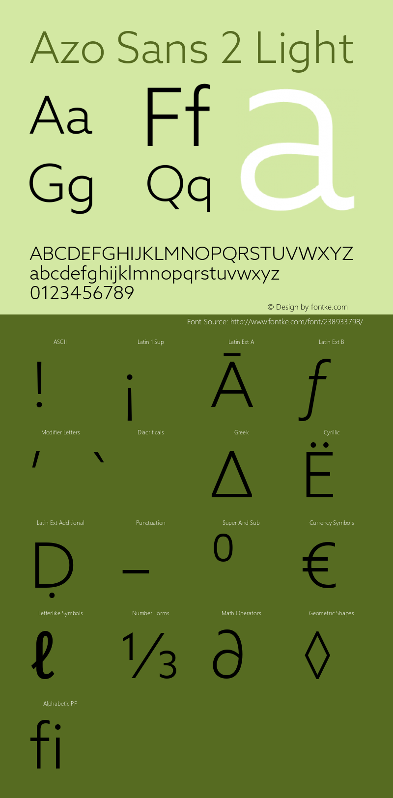 Azo Sans 2 Light Version 2.003图片样张