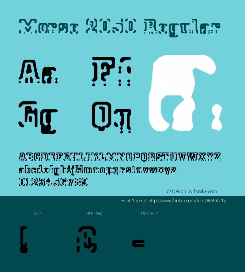 Morse 2050 Regular .ttf Font Sample