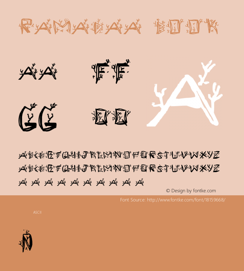 Ramada1 Book Version 1.0 Font Sample