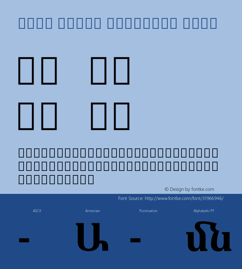 Noto Serif Armenian Bold Version 2.040;GOOG;noto-fonts:20170220:a8a215d2e889 Font Sample