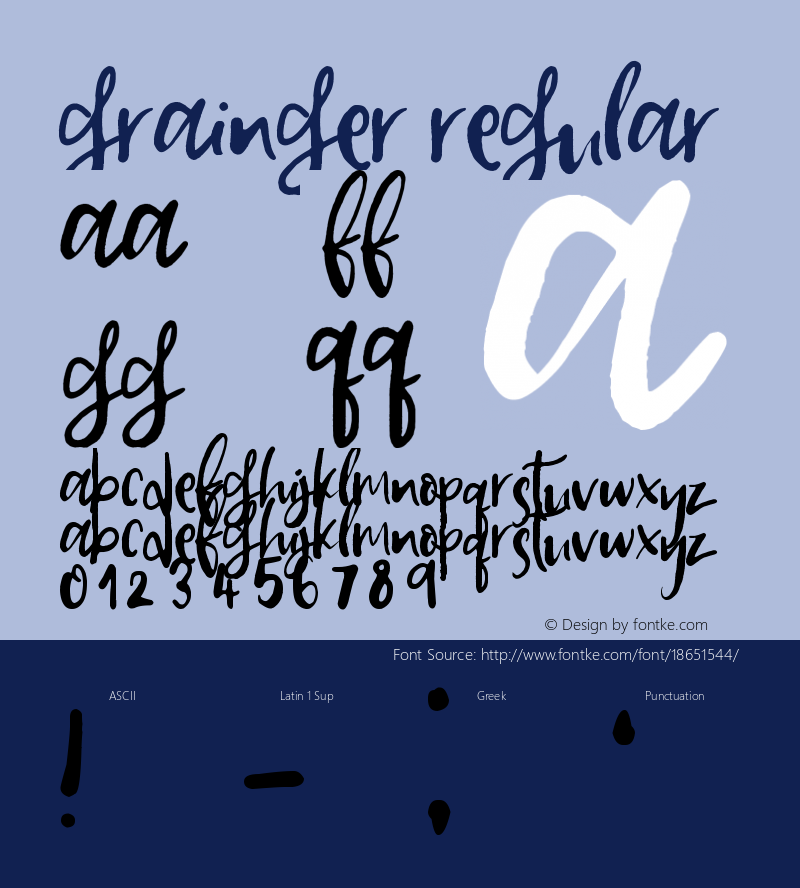 Grainger Regular Version 1.00 December 7, 2016, initial release Font Sample